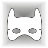 Mouse ears, Bunny ears, Batman style face mask templates...