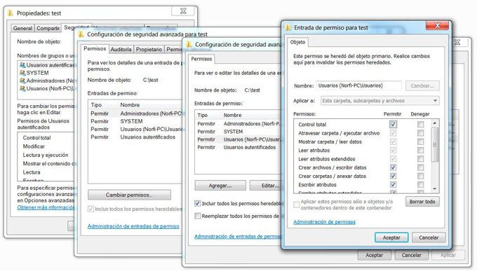Denegar y otorgar permisos especiales a usuarios en Windows