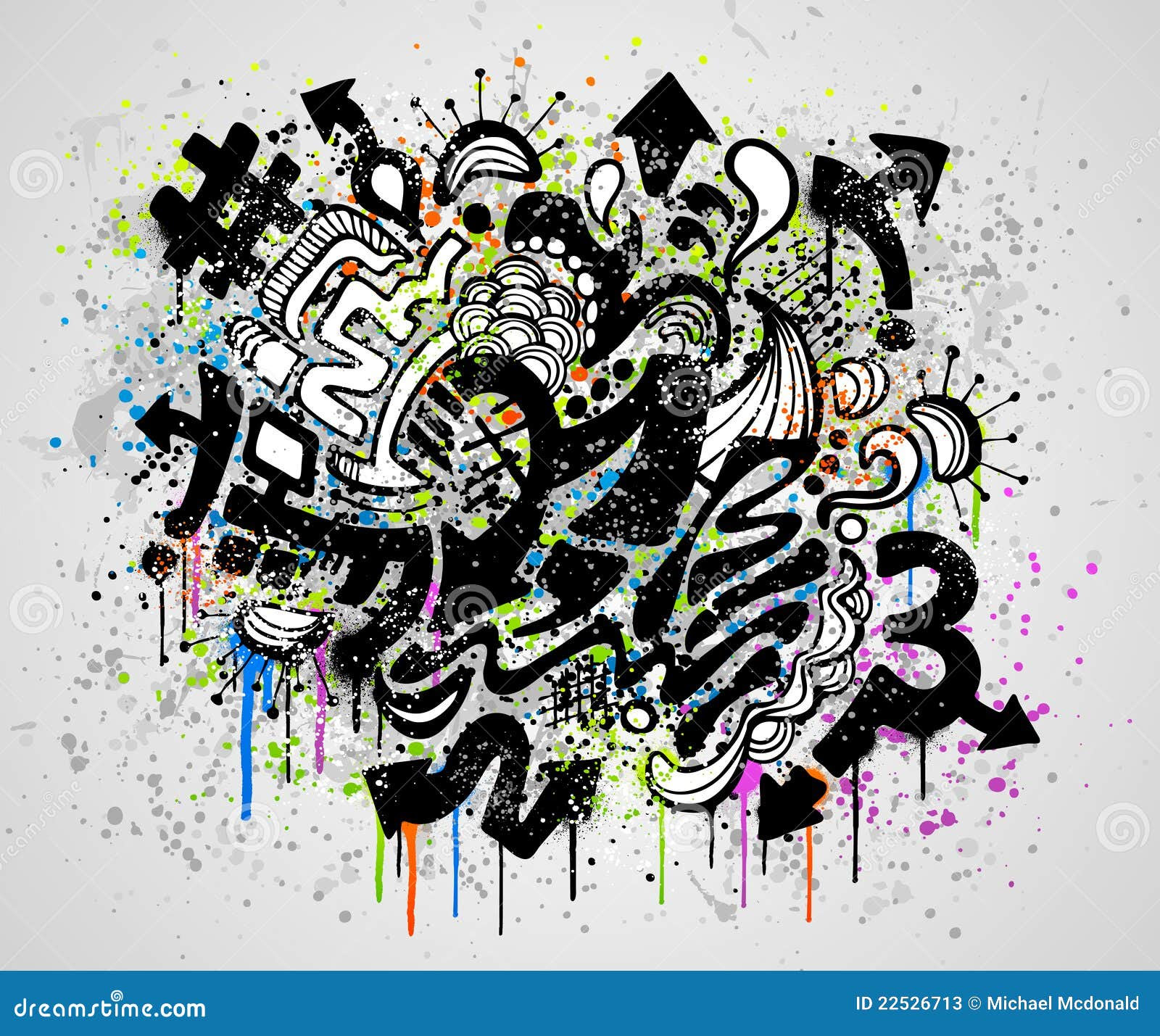 Graffiti Grunge Design Stock Photos - Image: 22526713