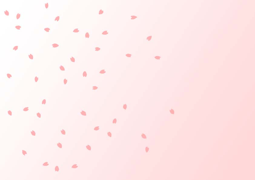 無料 背景用イメージ イラスト ピンク色 さくら サクラ 桜の花びら 桜吹雪