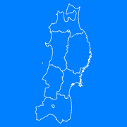 東北地方 地図 白地図 データ 無料ダウンロード