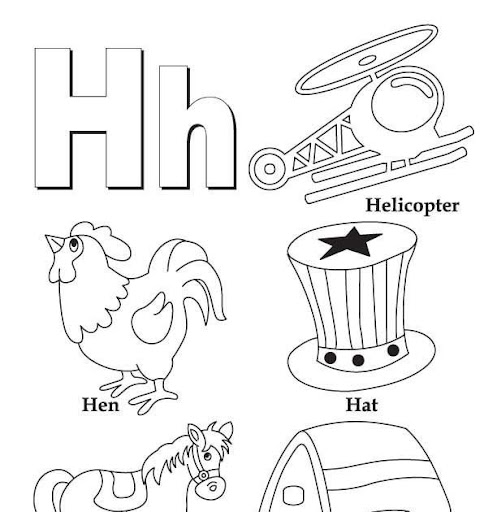 Letter H Coloring