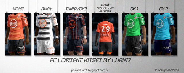 PES 2013 FC Lorient Kits 2015-2016