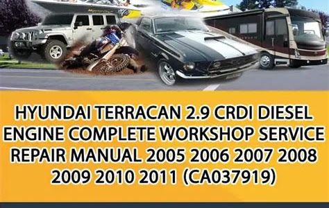 Download EPUB 2005 2011 hyundai terracan 2 9 crdi engine workshop service repair manual Prime Reading PDF