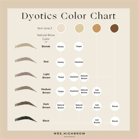  brow henna dyotics color chart henna brows eyebrow tinting powdered
