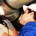 plumber conducting inspection