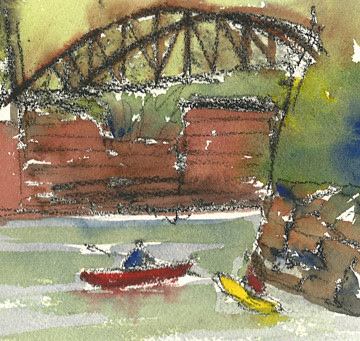 Kayakers at Cuyahoga Valley National Park, Peninsula, Ohio