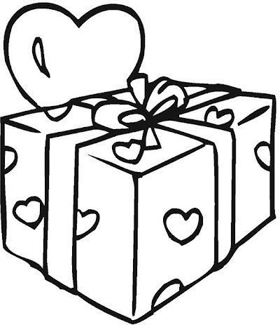 Christmas Present Coloring Page