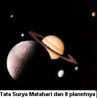 Tata Surya Matahari dengan 8 planetnya
