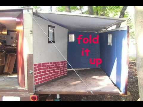 portable house homemade camper rv bug out trailer - youtube
