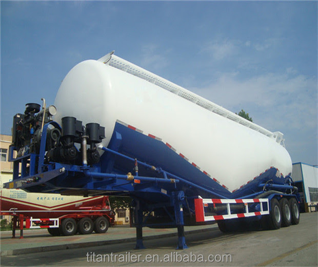 China manufacturer 3 axles 42cbm dry bulk cement trailer, bulk cement trailer