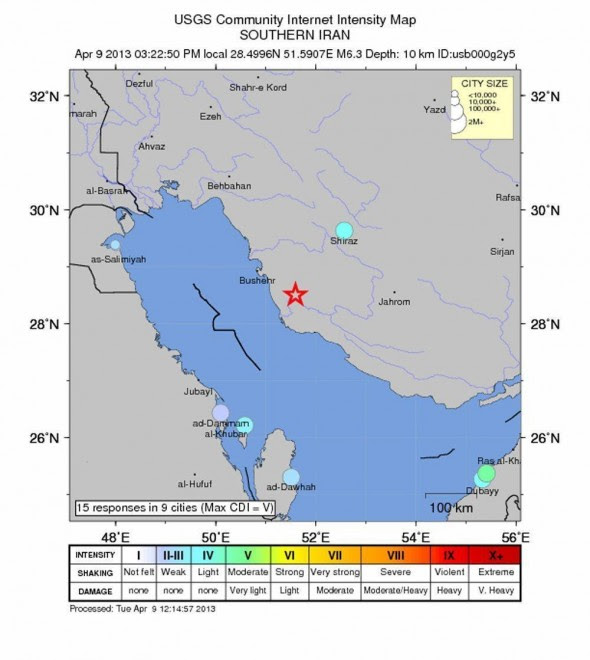 Terremoto Iran, la centrale nucleare di Bushehr