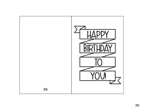  happy birthday printable cards black and white
