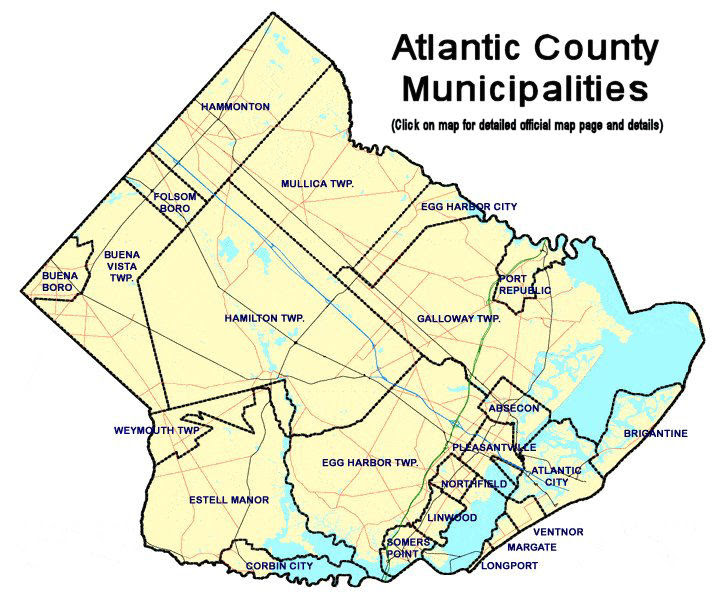 Atlantic County Nj Map Atlantic County New Jersey Detailed Profile   travel and real 