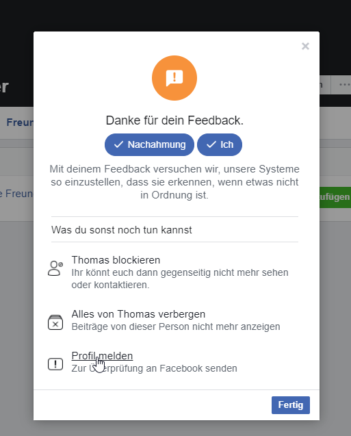 Gefälschtes Facebook-Konto melden: so geht s - Giga