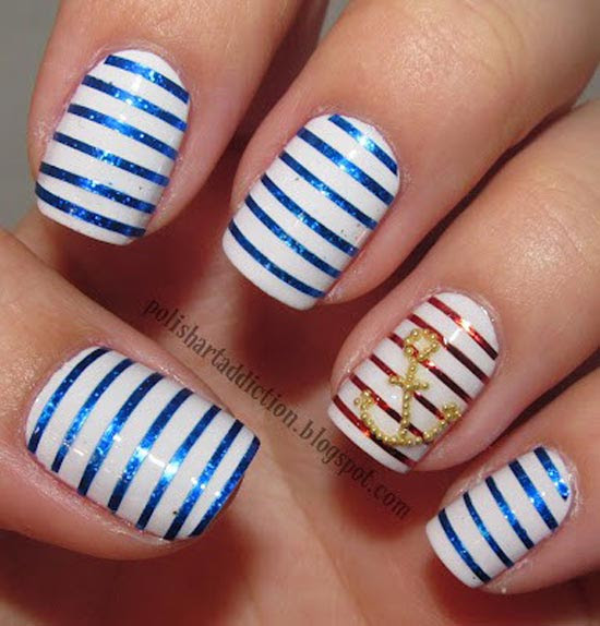 16 Striped Nail Arts