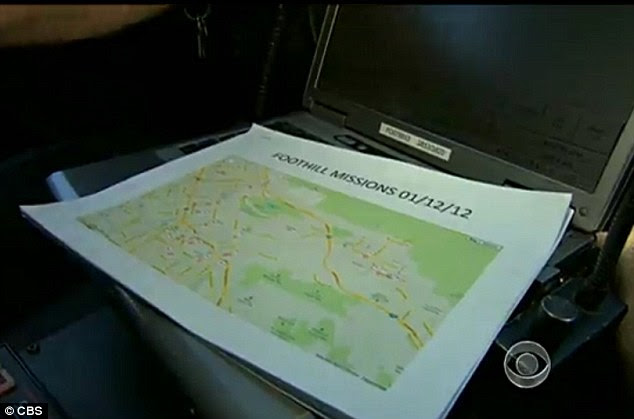 The system has been trialled in the Foothill division of downtown LA since November and could be rolled out to other areas if it is successful 