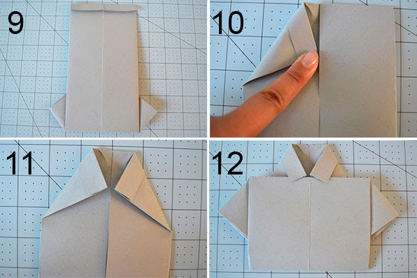 camisa origami para el dia del padre