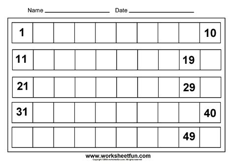 For math during kindergarten, children focused on the basics. counting numbers 1 50 worksheets eugene glovers kindergarten worksheets