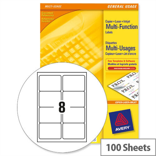 8 Per Page Labels Template / Word Template for Avery L7994 | Avery / This can be done in the 'page.
