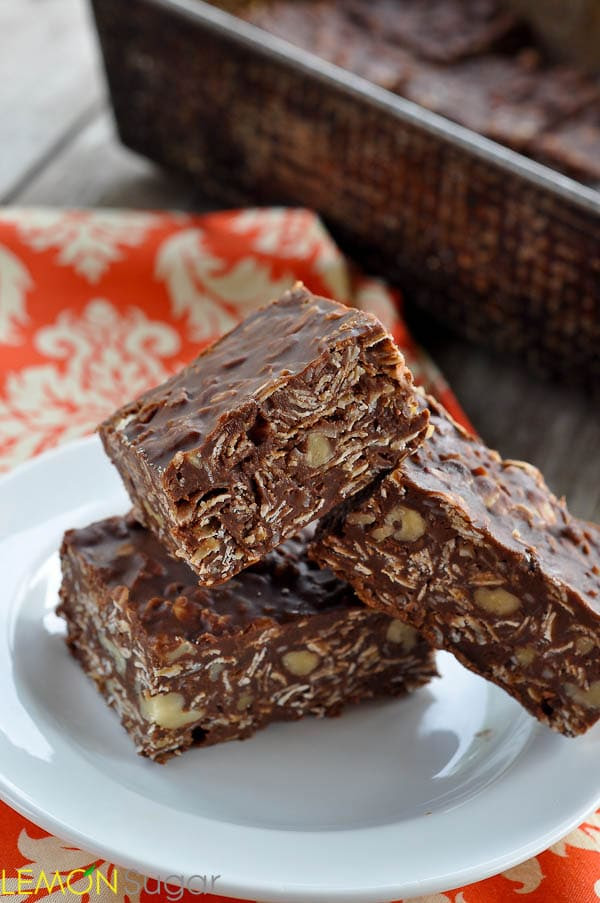 No Bake Chocolate Oat Bars Recipe — Dishmaps