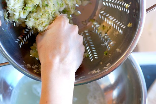 Draining the cabbage by Eve Fox, Garden of Eating blog, copyright 2012