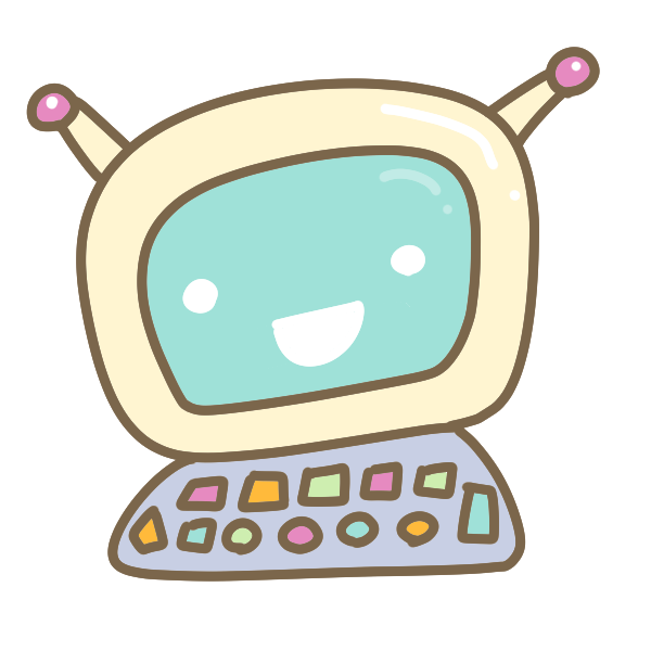 パソコンくんのイラスト かわいいフリー素材が無料のイラストレイン