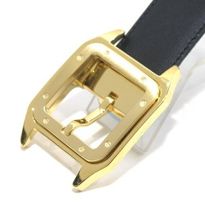 Cartier - Santos 100 Buckle Black / Brown Reversible Belt