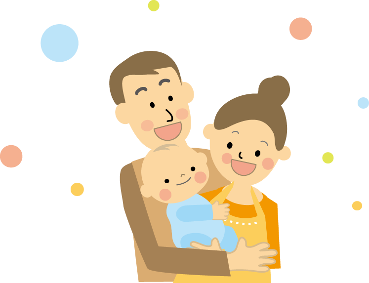 赤ちゃんとパパとママのイラスト 無料イラスト フリー素材