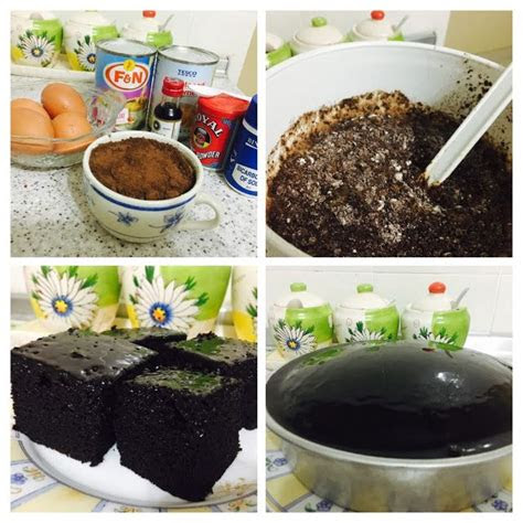 buat kek kukus coklat  moist  menggunakan