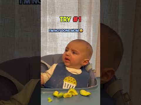 Watch My Baby's Roller Coaster of Emotions Trying an Avocado | #shorts