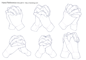 手のイラスト資料集 Hand Reference Hato King