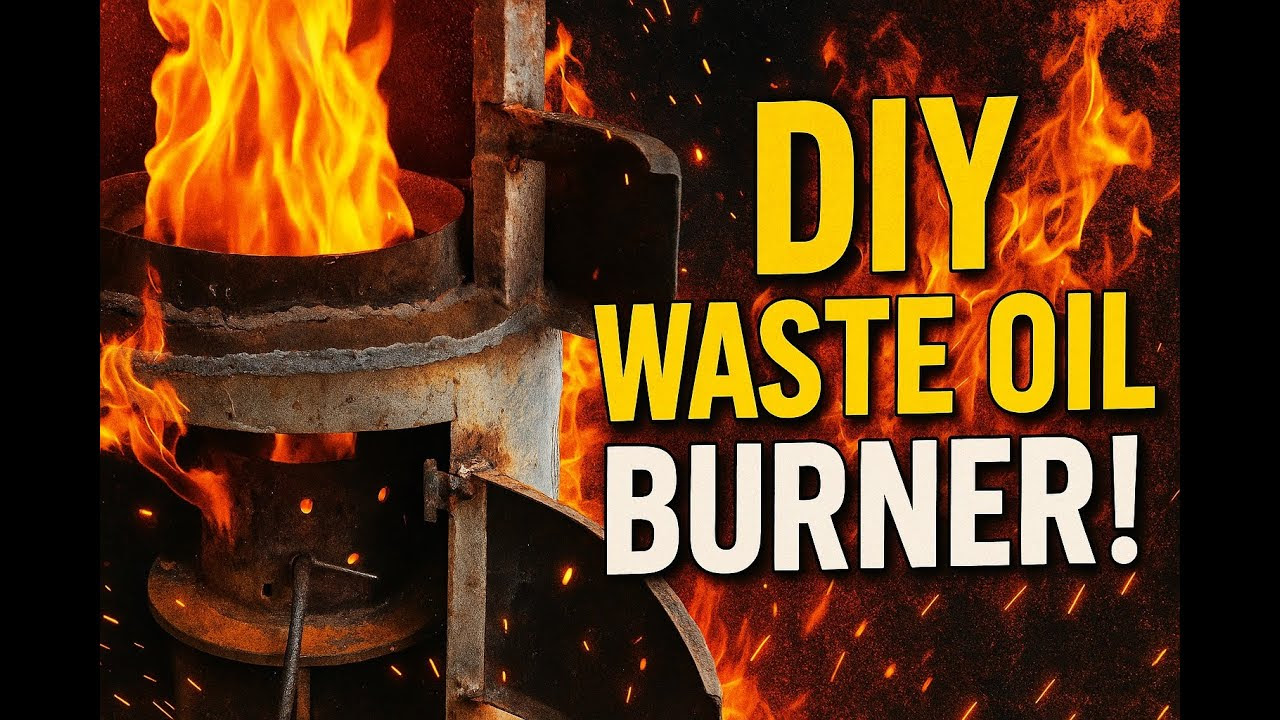 Kiwi Waste Oil Burner (DIY Shed heater) - YouTube