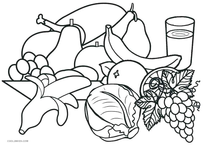 Download Healthy Food Coloring Pages at GetDrawings | Free download