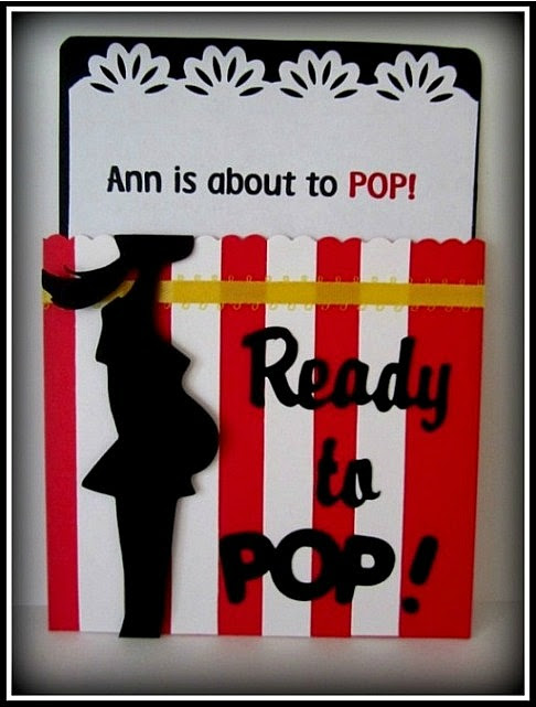 baby shower popcorn invitations