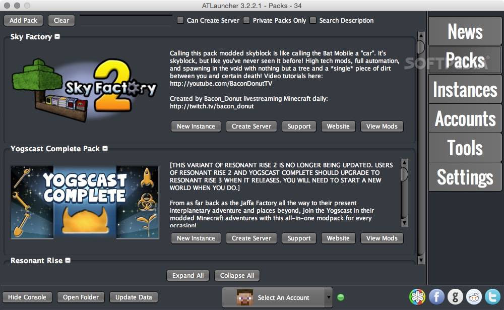 Download ATLauncher Mac 3.2.3.7