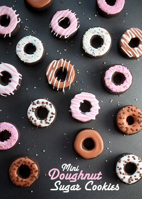Mini Doughnut Sugar Cookies