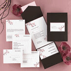 Pocket wedding invitations, Pocket wedding invitation inspiration, wedding invitation, flowers, photos