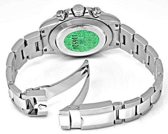 Originalfoto ROLEX COSMOGRAPH DAYTONA, OYSTERLOCK, STAHL, UNGETRAGEN