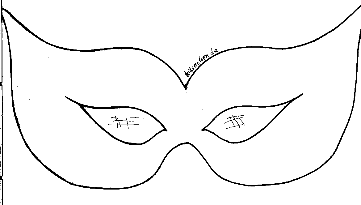 basteln.kidsaction.de - Maske zum basteln und selbstgestalten