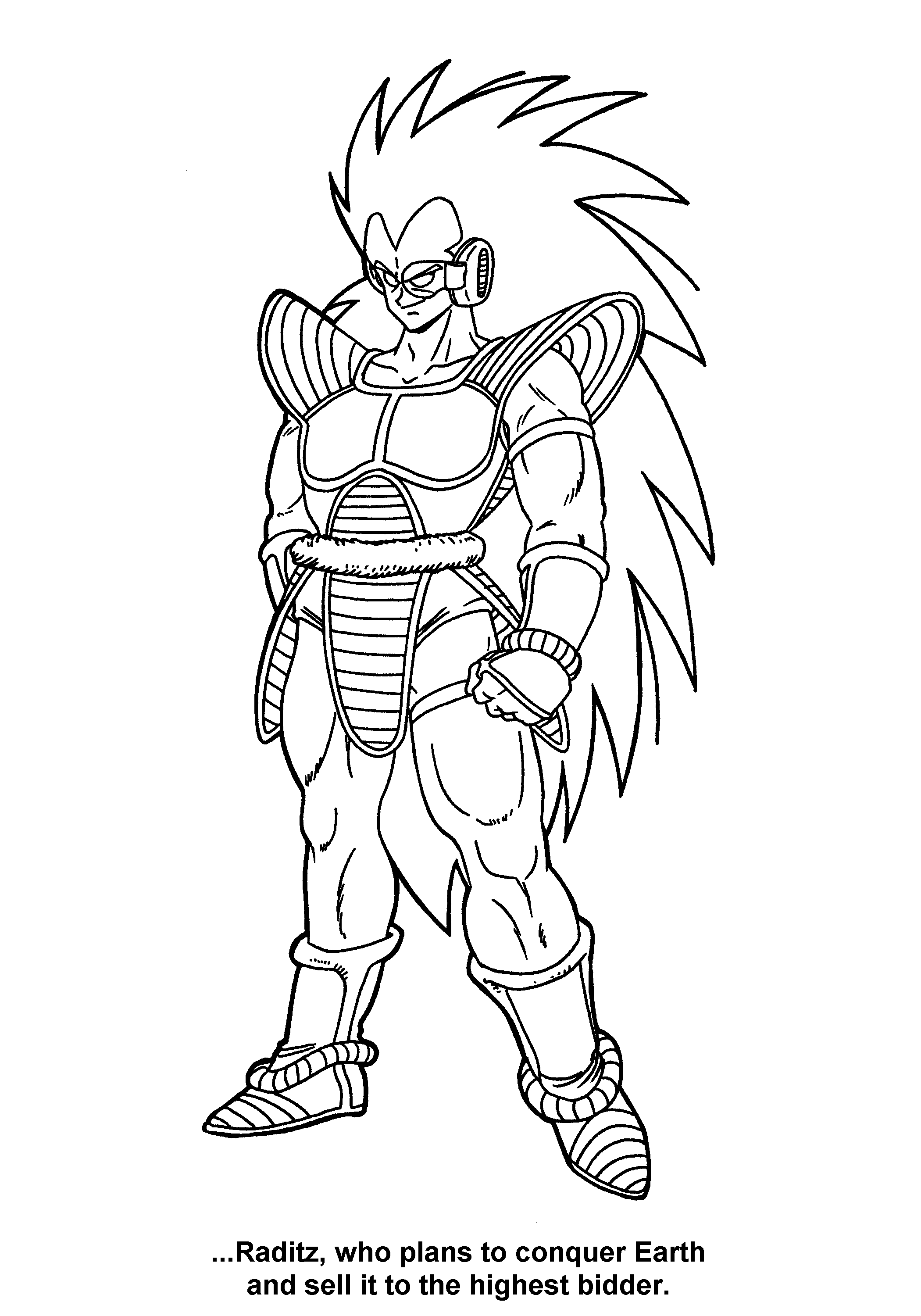 Coloring Page  Dragon ball z coloring pages 85