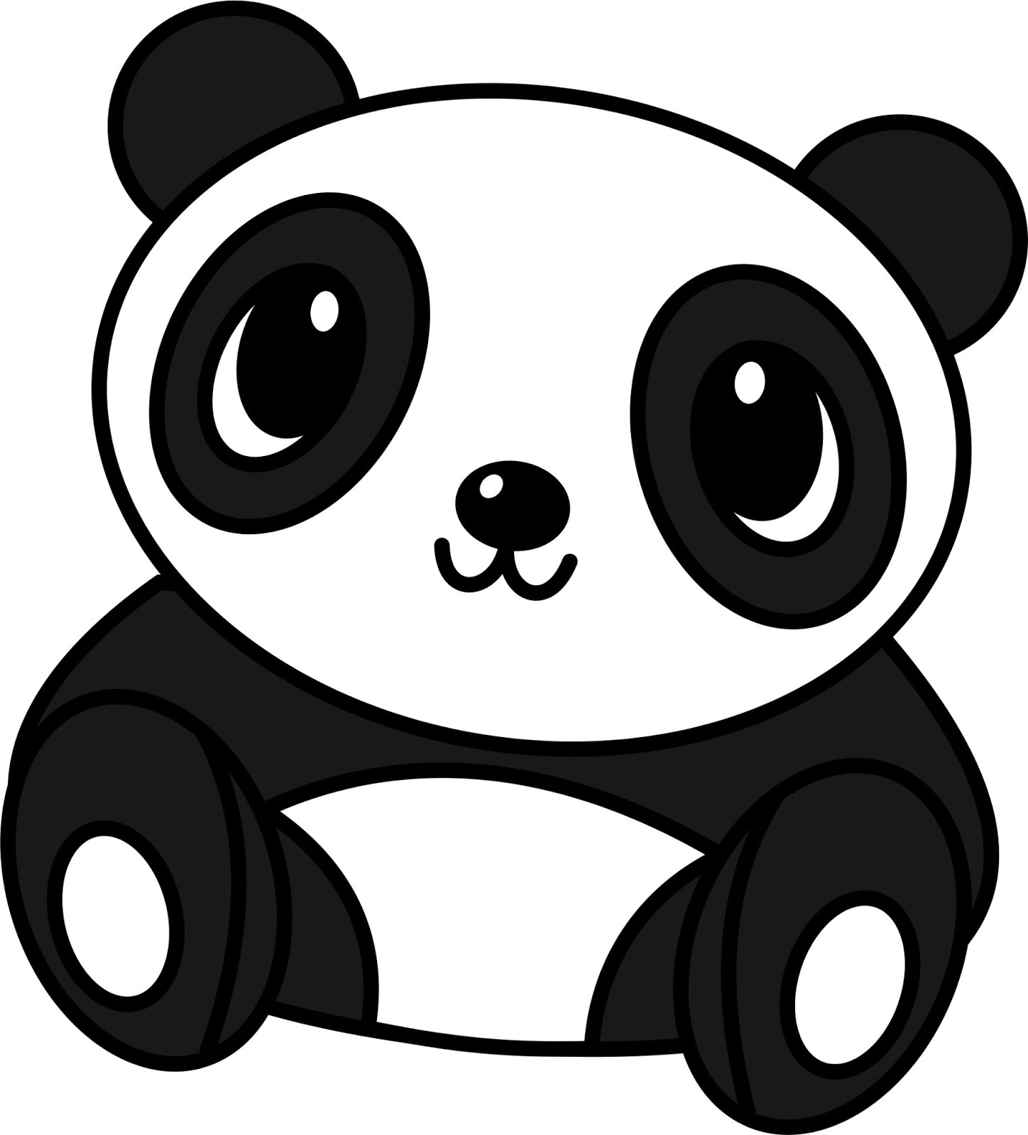 Free Black And White Panda Drawing Download Free Black And White Panda Drawing Png Images Free Cliparts On Clipart Library