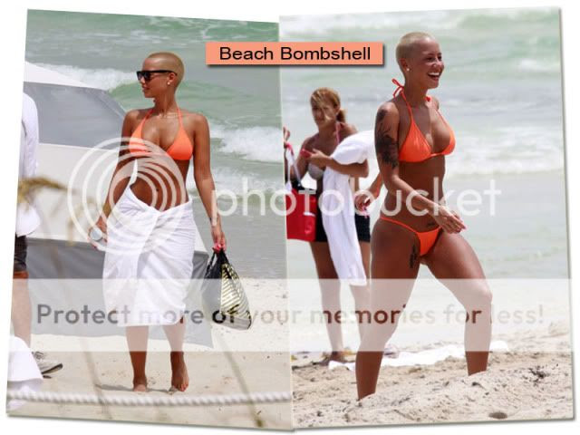 amber rose kanye west beach. Amber Rose was caught by the