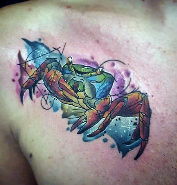 80 Crab Tattoo Designs For Men - Masculine Ink Ideas