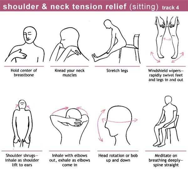 How to relieve neck shoulder tension
