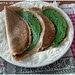 Crepes di castagne con crema di spinaci