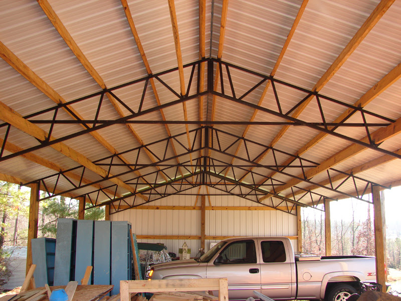 Steel Roof Truss Armour Metals Pole Barns Metal  Roofing  and Pole Barns