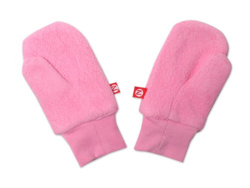 Zutano Girls 2-6X Cozie Fleece Mitten, Hot Pink, One Size