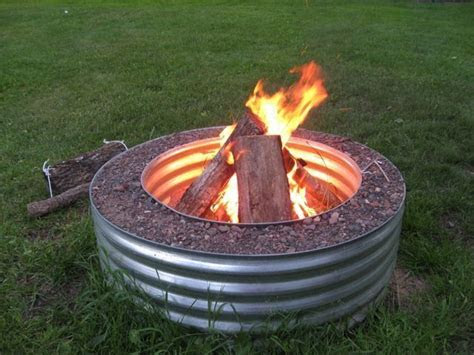 images galvanized fire pit ring pinterest