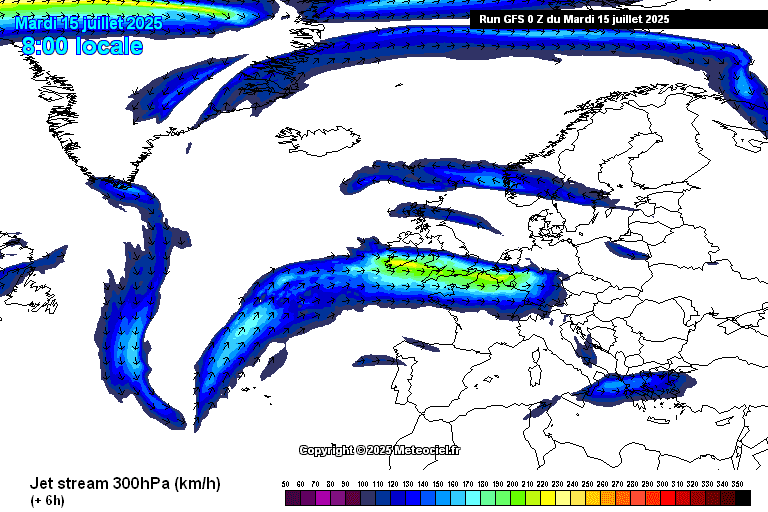 JET STREAM sur METEOCIEL